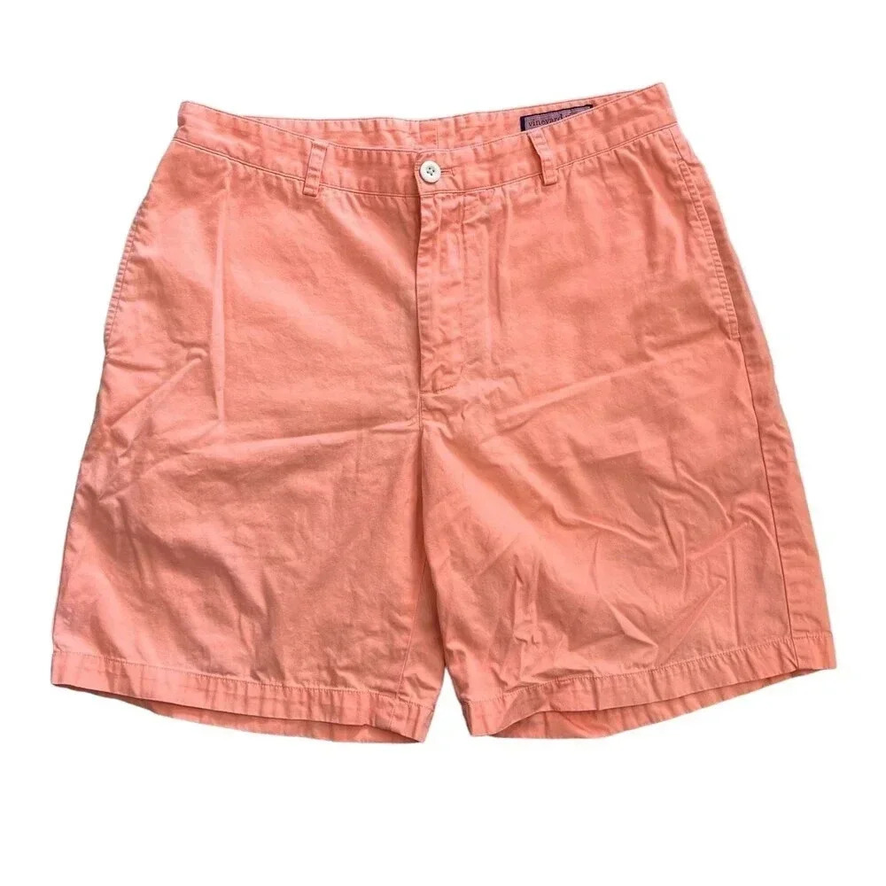 Vineyard Vines Orange Preppy Club Shorts 34